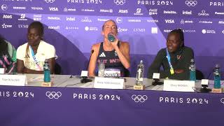 Keely Hodgkinson Runs To Olympic 800m Gold Press Conference [upl. by Enriqueta]