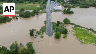 Ernesto becomes a hurricane after pummeling northeast Caribbean and knocking out power in the region [upl. by Adiuqram]