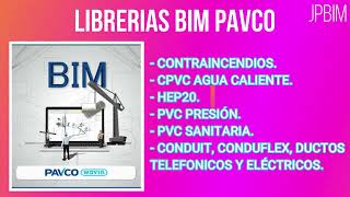 Librerias BIM PAVCO instalación tubería contraincendios CPVC PVC presión y sanitaria etc [upl. by Zolner948]