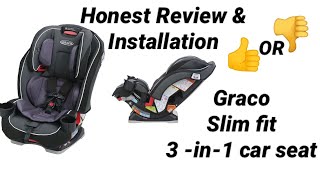 How to install Graco SlimFit 3 in 1 carseat [upl. by Ladnor616]