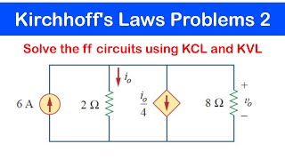 ☑️08  Kirchhoffs Current and Voltage Law  Practice Problems 27 and 28 fundamentals of Electric [upl. by Teague]