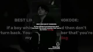 Best line said by kookie💜💜💜 [upl. by Netty]