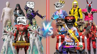 👑Free Fire Vs Bgmi New Attitude Shayari Battle  Pubg Vs Free Fire  FF Tik Tok  Pubg Tik Tok 7 [upl. by Drucie]