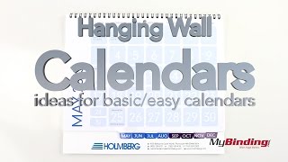 Hanging Wall Calendars  Ideas for Basic Calendars [upl. by Alded]