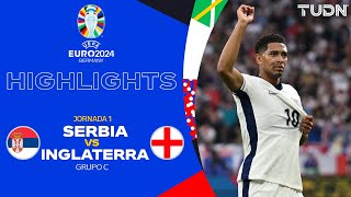 HIGHLIGHTS  Serbia vs Inglaterra  UEFA EURO 2024  J1  TUDN [upl. by Zoarah]