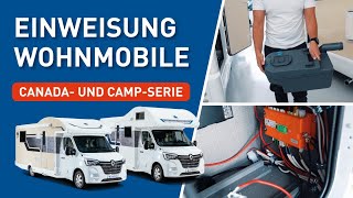 Einweisung in die Wohnmobile der Serien Canada amp Camp bei Ahorn Camp [upl. by Aranaj]