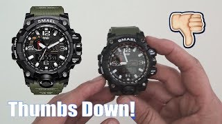 SMAEL Military Waterproof Wristwatch Review 2018  Army Green  Dont Buy It [upl. by Lavinia101]