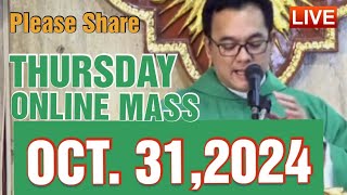 QUIAPO CHURCH LIVE MASS TODAY REV FR DOUGLAS BADONG OCTOBER 312024 [upl. by Laup]