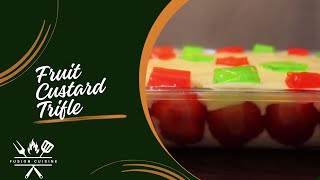 Fruit Custard Trifle by Fusion Cuisine Eid Special Recipe [upl. by Lorelie510]