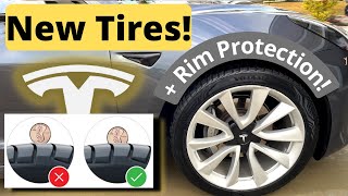 NEW Tires  Tesla Model 3  Vredestein Quatrac Pro  Rim Protection  Review [upl. by Nolram]