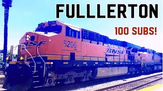 Railfanning Fullerton 629  100 Subscribers [upl. by Darom3]