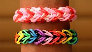 Rainbow Loom Nederlands  Heart Armband  Loom bands rainbow loom tutorial how to [upl. by Adniuqal848]