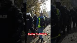 Policjant Grozi Dziennikarzowi policjant policja dziennikarz youtuber [upl. by Ynavoj]