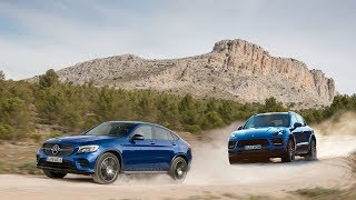 2019 Porsche Macan vs 2018 Mercedes GLC Coupe [upl. by Luapsemaj]