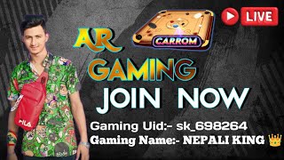 ArGaming is carrompool gaming live challenge💪 [upl. by Renrew]