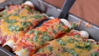 Easy Chicken Enchiladas Recipe [upl. by Anailuy]