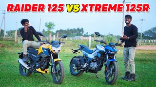 125cc ல எந்த Bike வாங்கலாம்   Tvs Raider 125 vs Hero Xtreme 125r in Tamil  Speed Test 🔥 [upl. by Fira145]