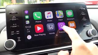 2018 Honda Accord EX CarPlay overview [upl. by Ardnuahc]