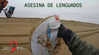 PESCA DE LENGUADOS  CHISPA DUNGA INTRATABLE 👌🔥 [upl. by Nosyd]