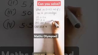 Maths OlympiadPercentage maths youtube shorts viralvideo trending percentage viral olympiad [upl. by Safire503]