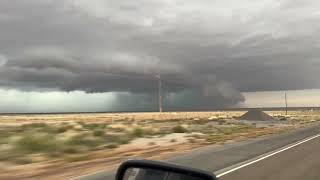 DOMINATOR 3 CHASES STRANGE TORNADO WARNED SUPERCELL in eastern New Mexico [upl. by Follansbee]