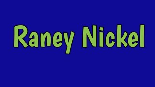 WHAT IS RANEY NICKEL [upl. by Ehcropal]