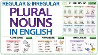 Plural Nouns in English  Regular amp Irregular Plural Nouns  Plurals Spelling [upl. by Chevalier]