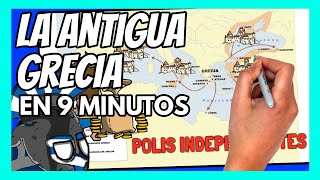 ✅ La historia de la ANTIGUA GRECIA en 9 minutos  Resumen corto y divertido [upl. by Bekha]