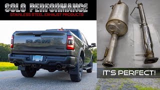 2019 Ram Rebel Solo Performance Exhaust Install amp Review [upl. by Arymat]