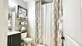 BATHROOM MAKEOVER IDEAS ON A BUDGETNEUTRAL amp RENTER FRIENDLY homedecor interiordesign [upl. by Erdnaed]