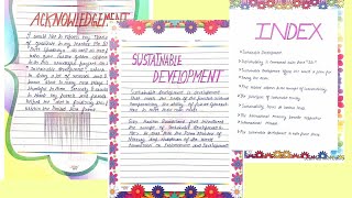 SST project on Sustainable Development Class 10 [upl. by Keely]