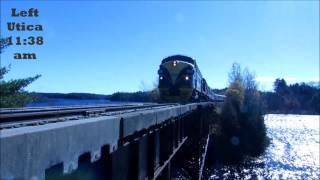 Northbound Over Kayuta Lake Trestle Adirondack Scenic Railroad [upl. by Ander973]