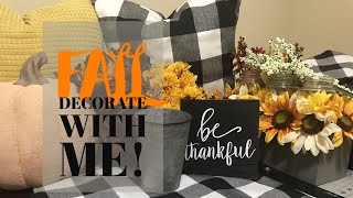 Farmhouse Fall Decor  Fall Decorate With Me  Fall Home Decor 2018 [upl. by Ailet]