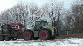 Claas Xerion 5000 mit Jenz HEM 582mpg [upl. by Ayanahs]