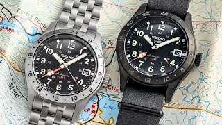 The New Most Attainable GMT From Seiko  Seiko 5 Field GMT SSK023 amp SSK025 [upl. by Llenwad]