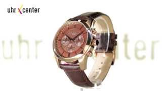 Esprit Uhren ES106841004 Relay Rose Gold Brown Herrenuhr [upl. by Bertrand]