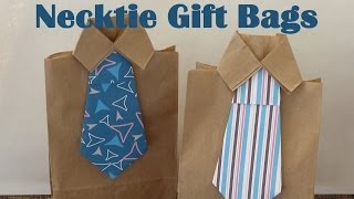 DIY Necktie Gift Bags [upl. by Aratehs21]