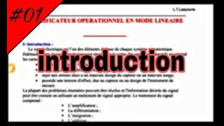 Cours Amplificateur opérationnel introduction [upl. by Gronseth217]