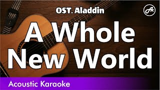 ZAYN Zhavia  A Whole New World karaoke acoustic [upl. by Kaliski]