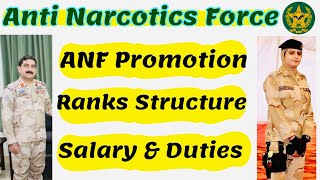 ANF Ranks structure  Salary and promotion  Anti Narcotics Force Rank Structure 2022 [upl. by Goodkin]