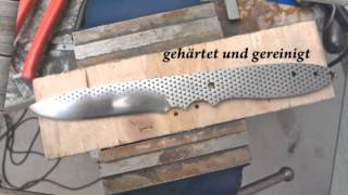 Selbstgemachtes Messer aus einer Feile  knife from a file [upl. by Tiler]