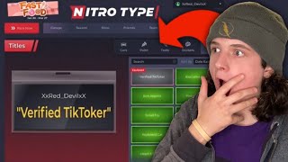 Nitro Type Verified TikToker Title Update How to get the “Verified TikToker” Title in Nitro Type [upl. by Helli658]