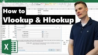 VLOOKUP amp HLOOKUP in Excel Tutorial [upl. by Galina928]