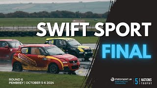 Swift Sport Final  Pembrey 2024  Swift Sport Rallycross Championship 5 Nations Trophy [upl. by Tterrej]