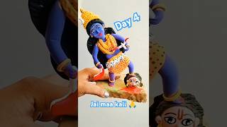 47 days challenge of maa kali idol super clay se kali maa ki murti bnaye shorts kali diy [upl. by Stila564]