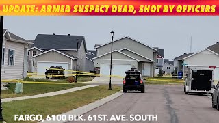 BREAKING NEWS UPDATE Armed Subject Shot Dead By Fargo Officers  Correction Subject had handgun [upl. by Amesari]