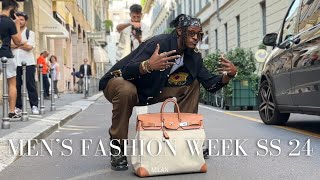 MILAN MENS FASHION WEEK SS 24•streetwear and style trends•Jacob Elordi [upl. by Nyltyak342]