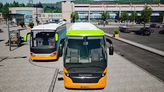 Fernbus Simulator  Scania Touring  GAMEPLAY [upl. by Atalayah]