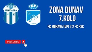 Zona Dunav 7 Kolo FK Morava VP 22 FK RSK [upl. by Inahet]