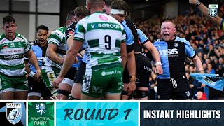 Cardiff Rugby v Benetton Rugby  Instant Highlights  Round 1  URC 202324 [upl. by Ramedlaw]